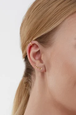 Ear Cuff 925 Silber vergoldet Mond Luna 41184534888542