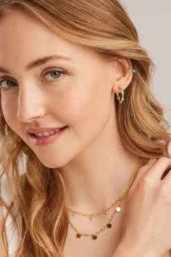 Ear Cuff 925 Silber vergoldet Amazonit 41185017069662