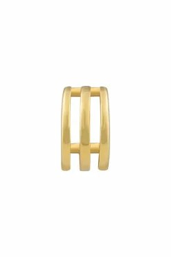 Ear Cuff 925 Sterling Silber gelb vergoldet Triple Design 41185106427998