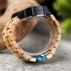 Edenhölzer Herren Holzuhr Skeleton Automatik Sal ED090-001