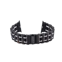 Edenhölzer Herren IWatch Armband Holzarmband Sandelholz Edelstahl