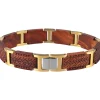 Edenhölzer Holzarmband Edelststahl Malhalla braun ED-C5040