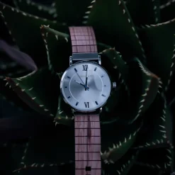 Edenhölzer Holzuhr Armbanduhr Holzarmband Slim Holz Hardlex St. Kitts