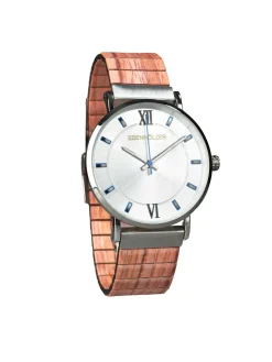 Edenhölzer Holzuhr Armbanduhr Holzarmband Slim Holz Hardlex St. Kitts