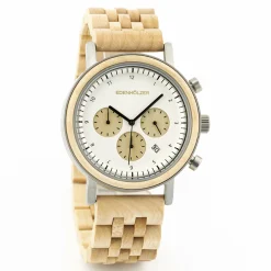 Edenhölzer Holzuhr Herren Armbanduhr Tasmanien Holzarmband ED093-003