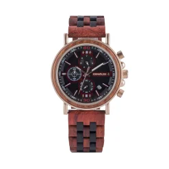 Edenhölzer Holzuhr Herren Armbanduhr Boracay Holzarmband ED091-005