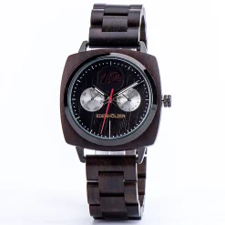 Edenhölzer Holzuhr Herren Armbanduhr Chronograph Cebu Holzarmband ED110-001