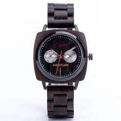 Edenhölzer Holzuhr Herren Armbanduhr Chronograph Cebu Holzarmband ED110-001