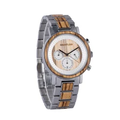 Edenhölzer Holzuhr Herren Armbanduhr Kauai Holzarmband ED098-005