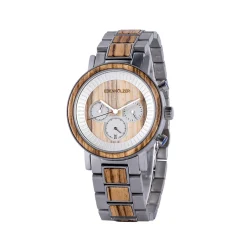 Edenhölzer Holzuhr Herren Armbanduhr Kauai Holzarmband ED098-005