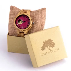 Edenhölzer Holzuhr Herren Armbanduhr Automatik Mistique Holzarmband