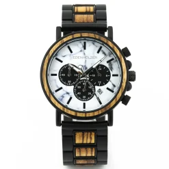 Edenhölzer Holzuhr Herren Armbanduhr Bangka ED091-022