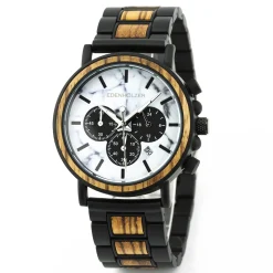 Edenhölzer Holzuhr Herren Armbanduhr Bangka ED091-022