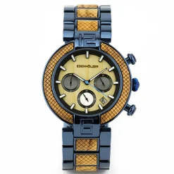 Edenhölzer Holzuhr Herren Armbanduhr Chronograph Sumba ED066-001