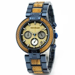 Edenhölzer Holzuhr Herren Armbanduhr Chronograph Sumba ED066-001