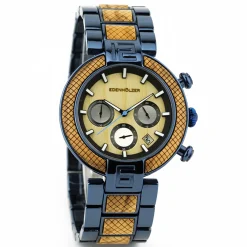 Edenhölzer Holzuhr Herren Armbanduhr Chronograph Sumba ED066-001
