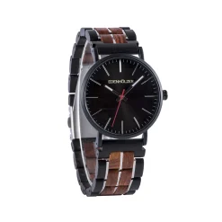 Edenhölzer Holzuhr Herren Armbanduhr Slimline Gozo ED099-001