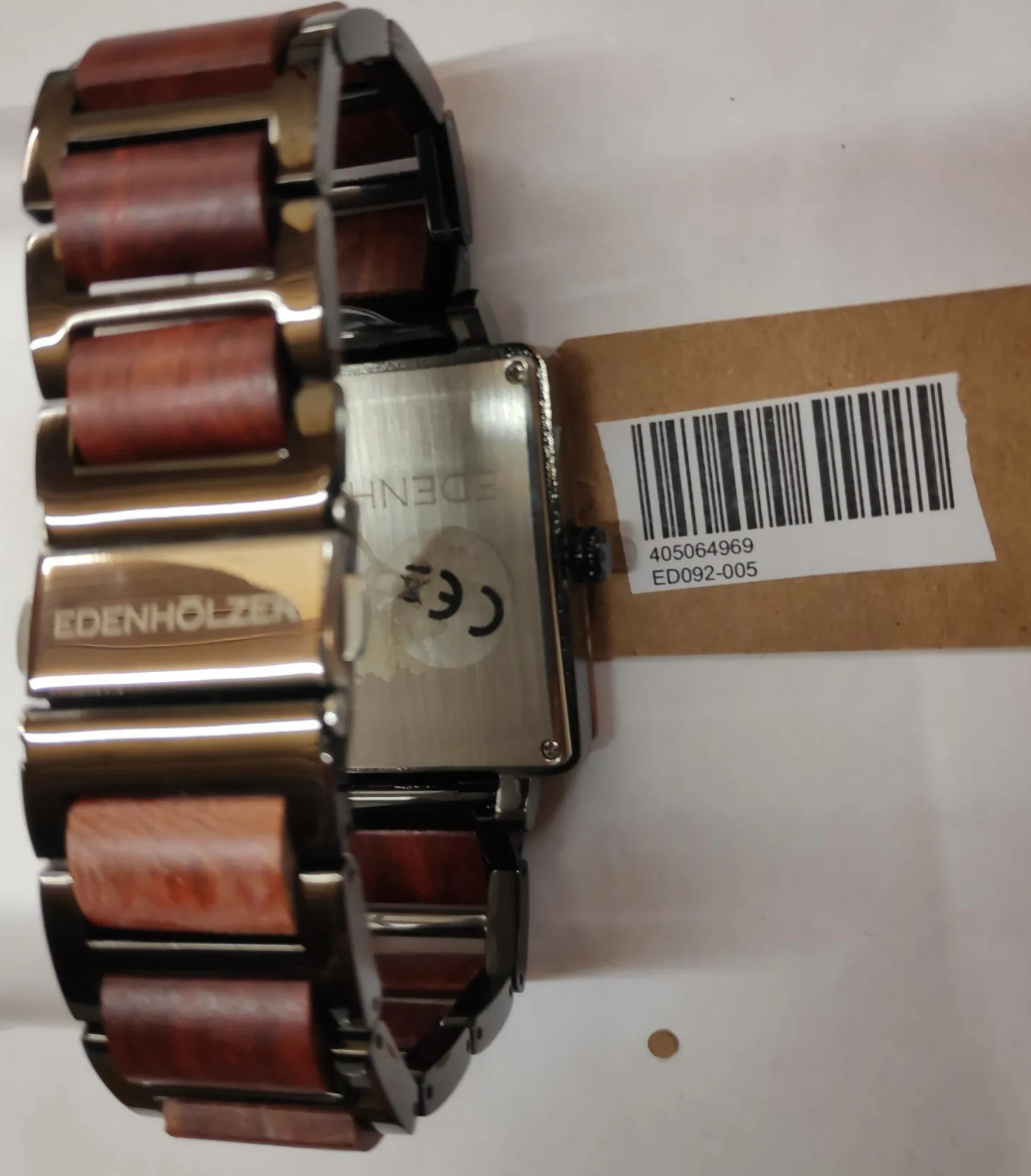 Edenhölzer Holzuhr Unisex Armbanduhr Quarz Java Holzarmband ED092-005