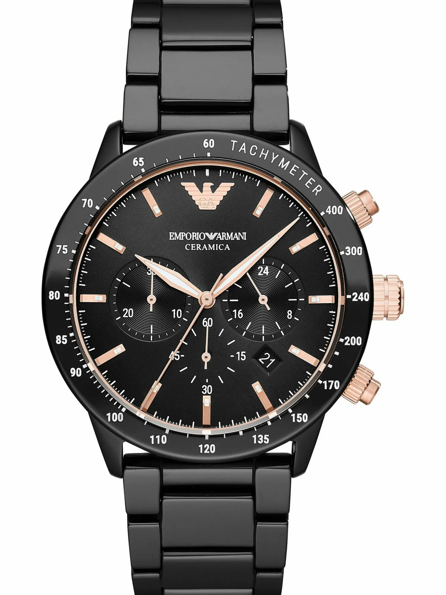 Emporio Armani Chronograph Herren schwarz AR70002
