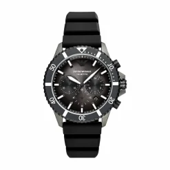 Emporio Armani Herren Armbanduhr Chronograph Schwarz AR11515
