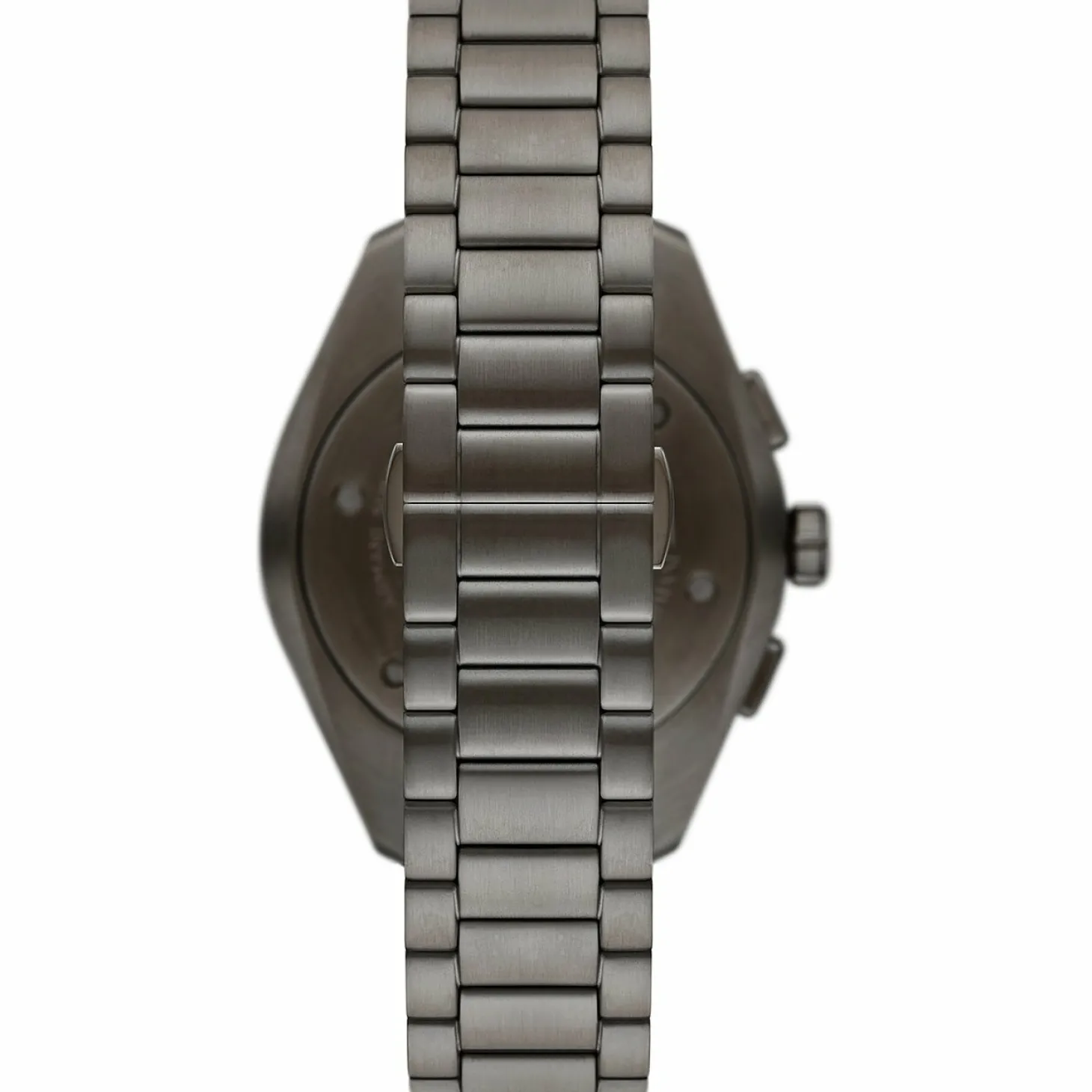 Emporio Armani Herren Armbanduhr Chronograph Gunmetal / Blau AR11481