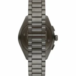 Emporio Armani Herren Armbanduhr Chronograph Gunmetal / Blau AR11481