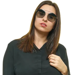 Emporio Armani Sonnenbrille EA2086 30156G 56 Unisex Silber