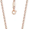 Engelsrufer Damen Ankerkette 925er-Sterlingsilber rosévergoldet Länge 70 cm
