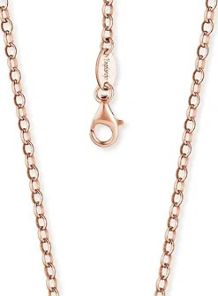 Engelsrufer Damen Ankerkette 925er-Sterlingsilber rosévergoldet Länge 70 cm
