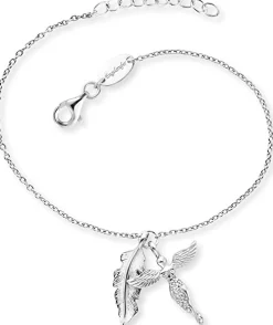 Engelsrufer Damen Armband aus Sterling Silber ERB-FEDER-ANGEL-ZI