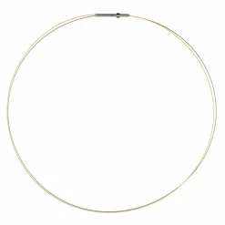 Ernstes Design Damen Collier 2-Fach Drahtseil 50cm Bicolor DS2C-BI-50