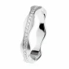 Ernstes Design Damen Evia Ring mit Zirkonia Reihe Größe 57 Silber R550-57