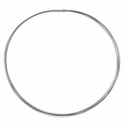 Ernstes Design Damen Halsreif Kette 10-fach Drahtseil Länge 40cm Silber DS10C-40