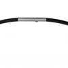 Ernstes Design Damen Halsreif Kautschuk 50cm Schwarz KS3C-50