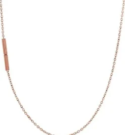 Ernstes Design Damen Halskette Spiegelankerkette 45cm Rosegold AK18.45