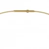 Ernstes Design Damen Halsreif 1-Fach Drahtseil 45cm Gold DS1C-GG-45