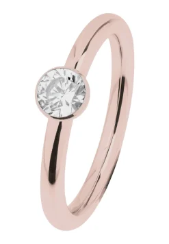 Ernstes Design Damen Ring Evia mit Zirkonia Größe 55 Rosegold R470-WH-55
