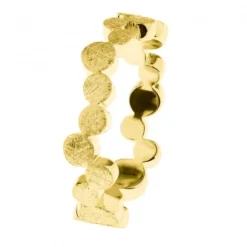 Ernstes Design Damen Ring Evia Größe 54 matt Gold R582.54
