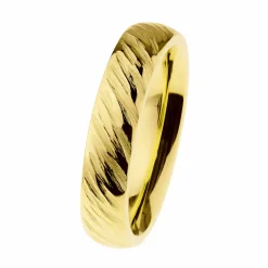 Ernstes Design Damen Ring Evia Breit Größe 55 Gold R537-55