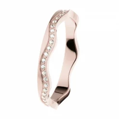 Ernstes Design Damen Zirkonia Ring Größe 57 Rosegold R562-57