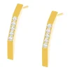 Ernstes Design Damen Zirkonia Ohrstecker Gold E570