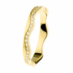 Ernstes Design Damen Zirkonia Ring Größe 57 Gold R561-57