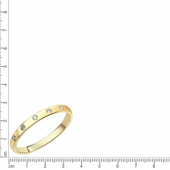 Fascination by Ellen K. 375 Gold mit 5x Zirkonia weiß Ring 41675918016606