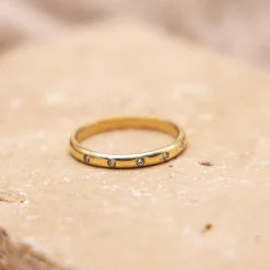 Fascination by Ellen K. 375 Gold mit 5x Zirkonia weiß Ring 41675918016606