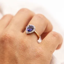 Fascination by Ellen K. Gold 585 Iolith + Weißtopas Ring 41676924616798