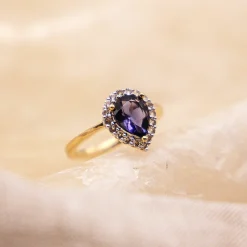 Fascination by Ellen K. Gold 585 Iolith + Weißtopas Ring 41676924616798