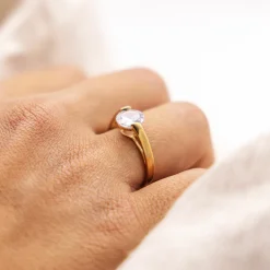 Fascination by Ellen K. Gold 333 mit Zirkonia weiß 8mm Ring 41677358792798