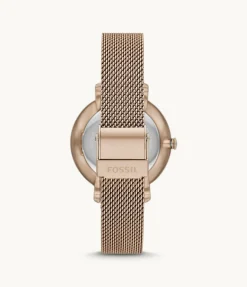 Fossil Armbanduhr Uhr Jacqueline 3-Zeiger-Werk Milanaise Edelstahl karamellfarben ES5120 UHR