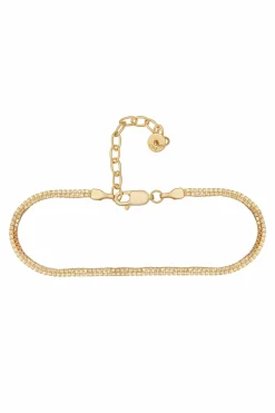 Fußkette 925/- Sterling Silber vergoldet Venezianer Kette zweireihig 41184680149086