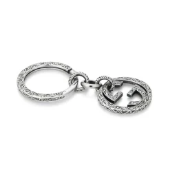 Gucci Schlüsselanhänger Unisex Interlocking G Silber YBF45530800100U
